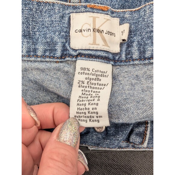 Calvin Klein Vtg Medium Wash Blue Mid Rise Straight Leg Jeans Size 10 31x31 - Picture 6 of 11